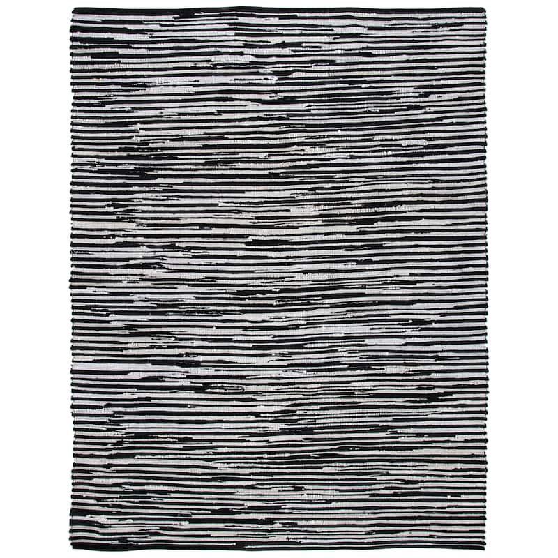 SAFAVIEH Handmade Rag Rug Sevim Casual Stripe Cotton Rug