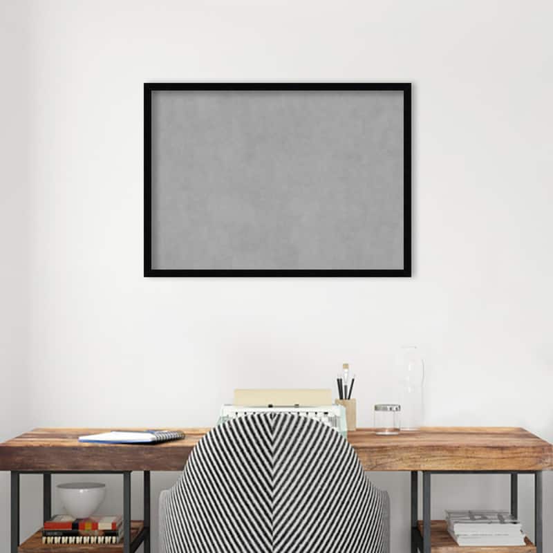 Amanti Art Svelte Noir Black Framed Magnetic Board