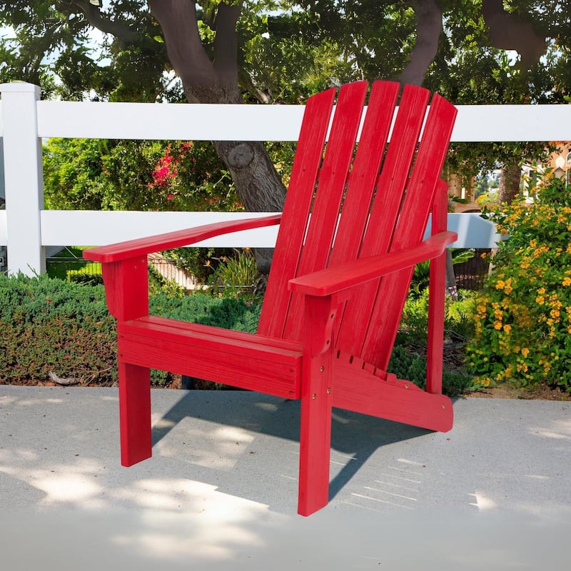 Laguna Outdoor Weather Resistant Wood Patio Adirondack Wood Chair