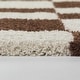 preview thumbnail 5 of 13, Leslie Checkered Shag Area Rug