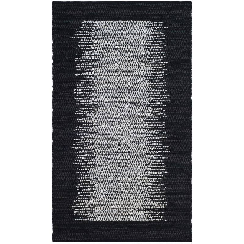 SAFAVIEH Handmade Vintage Boho Leather Mellissa Modern Stripe Leather