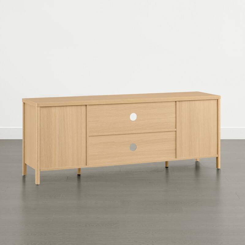 Spruce & Spring 62" Bohemian TV Stand Modern Media Console Entertainment Center