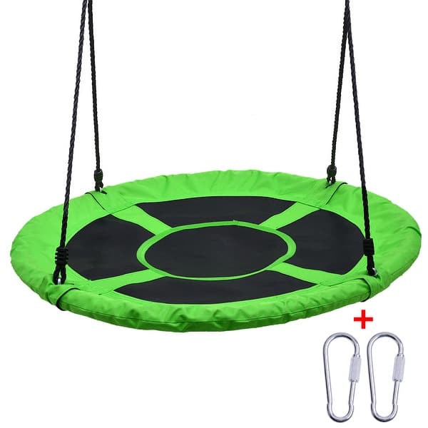 slide 2 of 6, Detachable Swing Sets for Kids Playground Platform Swing Rope 1M 40'' Diameter - M