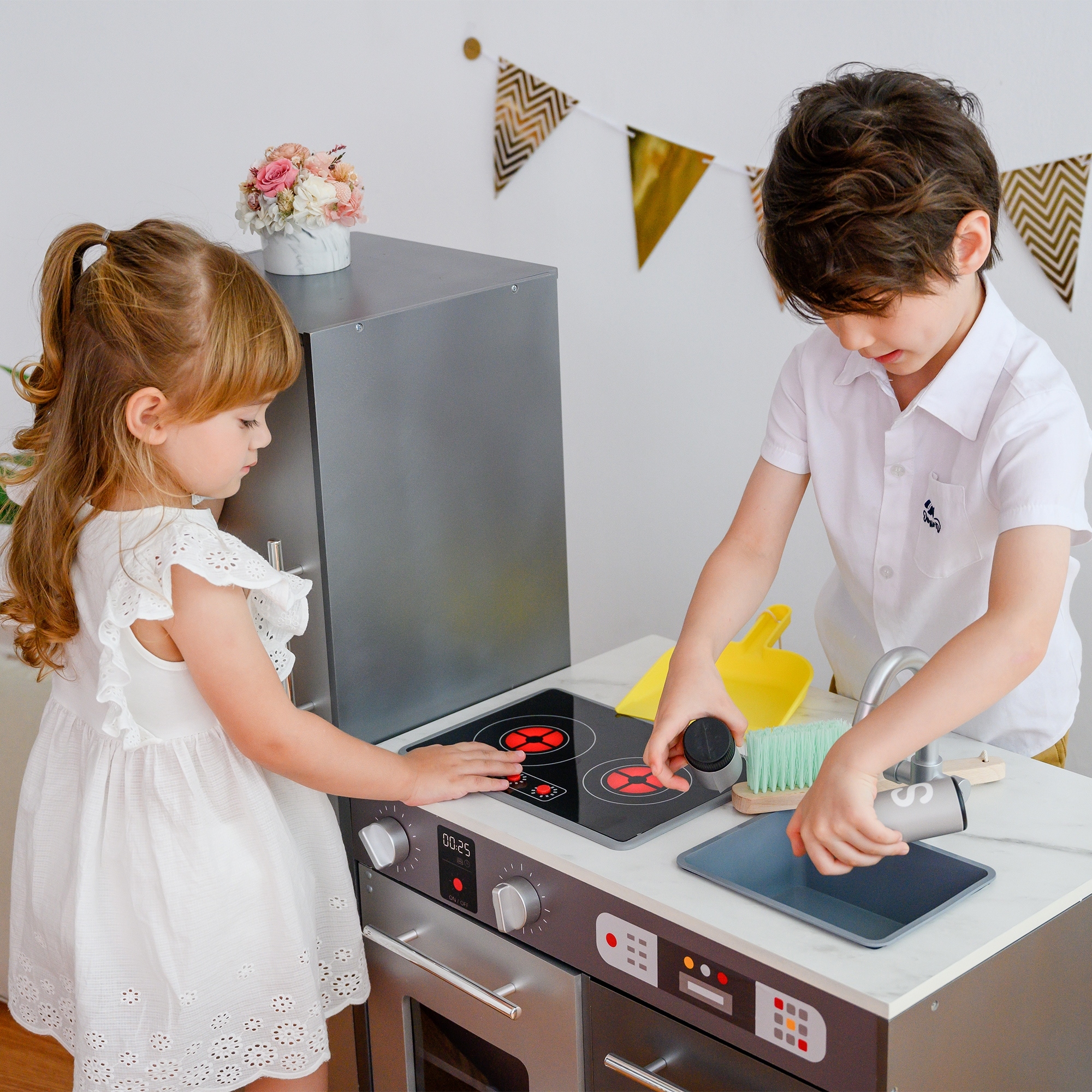 Teamson grey kitchen clearance