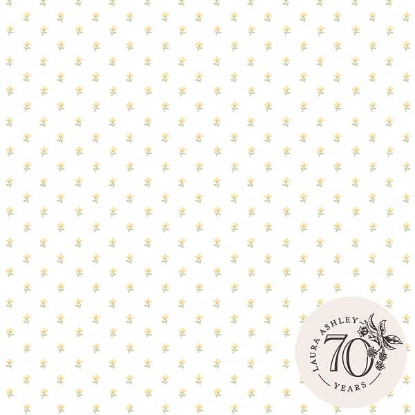 slide 2 of 5, Laura Ashley Wood Violet Ochre Yellow Wallpaper