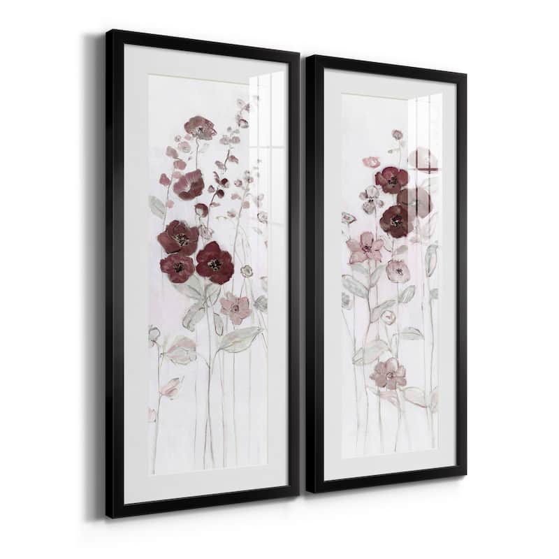 Fields of Burgundy I-Premium Gallery Framed Print - Ready to Hang