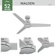 preview thumbnail 6 of 15, Hunter + Jasmine Roth 52" Malden Ceiling Fan and Handheld Remote - Contemporary, Modern - Designer!