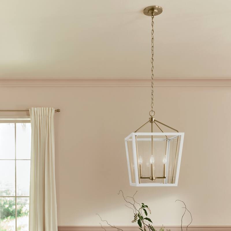 Delvin 24 in. 4-Light Pendant Light with Removable Glass