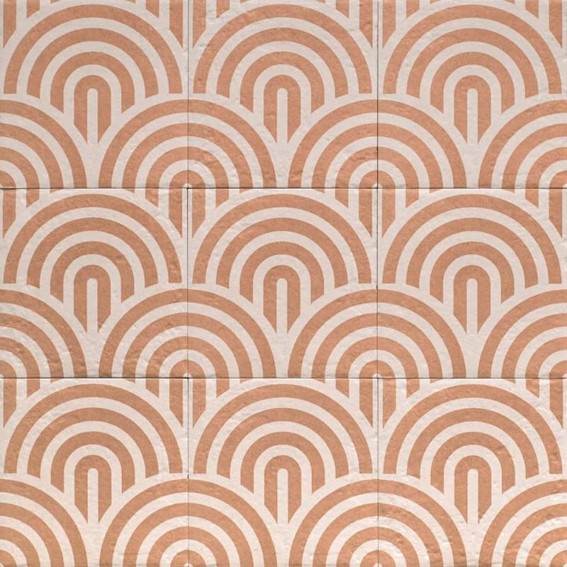 The Tile Life Verity Waves 8x8 Porcelain Floor & Wall Tile - Red - 8 x 8 Sample