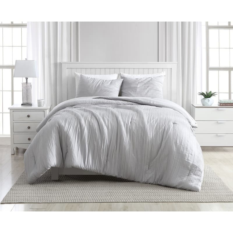 Greenport Crinkle Comforter Set with Shams
