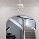 preview thumbnail 1 of 11, Hunter 60" Dondra Ceiling Fan with LED Light Kit and Pull Chain, Formal, Transitional Matte White