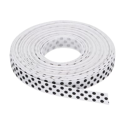 Grosgrain Ribbons White with Black Dots Bow Decoration