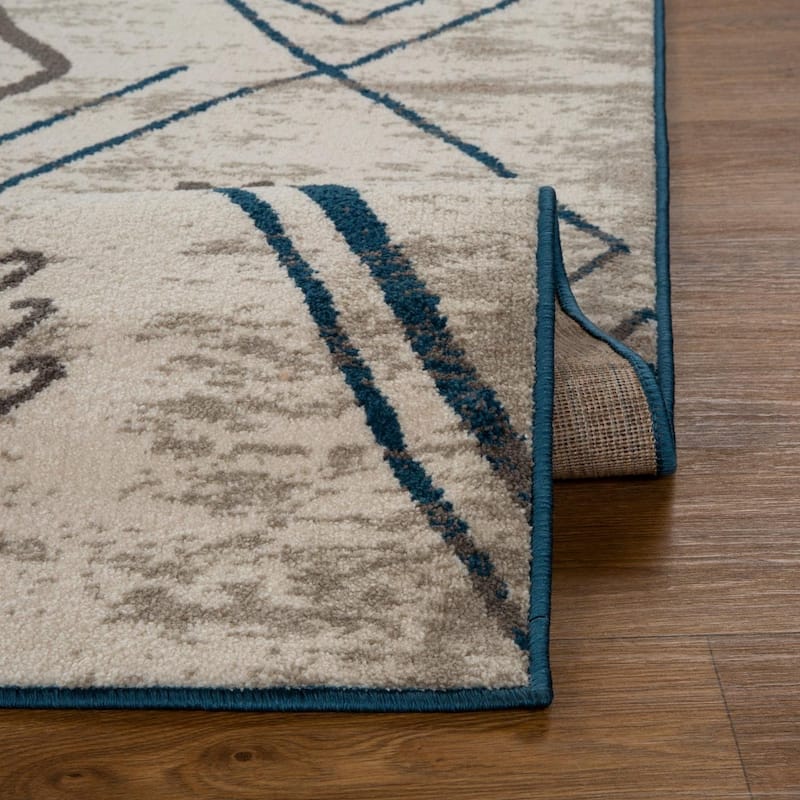 Luxe Weavers Moroccan Tribal Area Rug, Stain-Resistant Carpet
