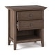 preview thumbnail 90 of 104, WYNDENHALL Halifax SOLID WOOD 24 inch Wide Bedside Nightstand Table