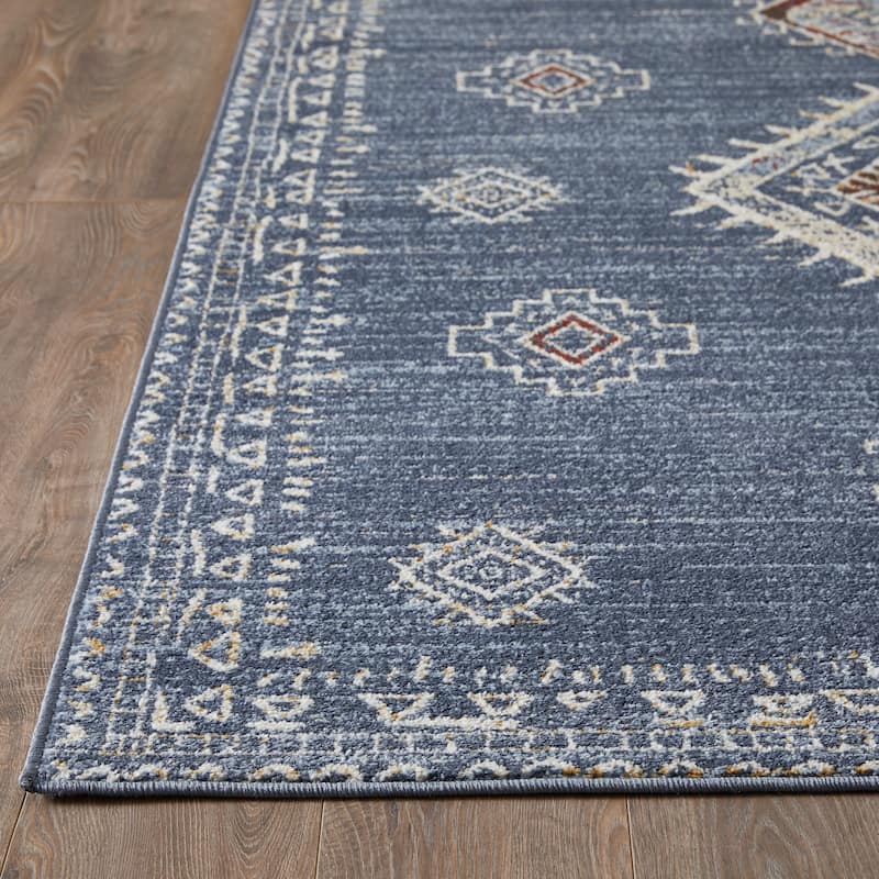 Loomaknoti Alsbrooke Temarnie Blue Area Rug