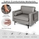preview thumbnail 15 of 18, Costway Modern Accent Armchair Single Sofa with Bolster & Side Storage
