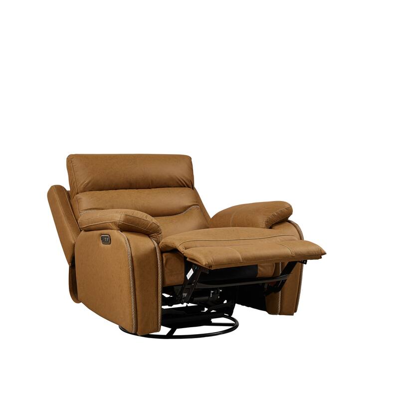 240 Degree Swivel Power Recliner - OKIN Motor Recliner with UBS Ports and Adjustable Headrest