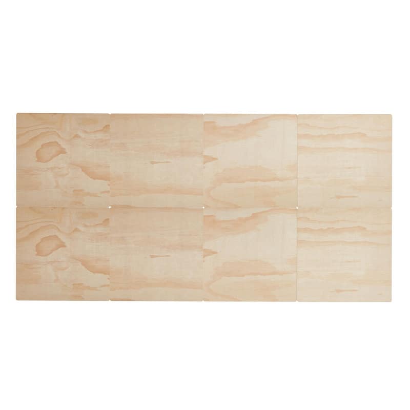 Natural Wood Pine Plywood Foldable Bunkie Board with Ventilated Webbing Straps