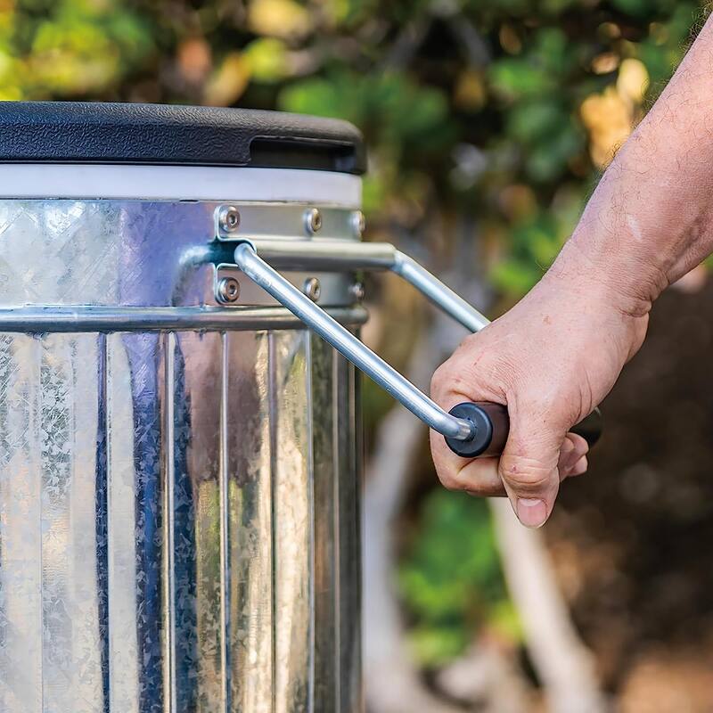 Permasteel 120-Qt Galvanized Steel Rolling Patio Cooler with Dividers