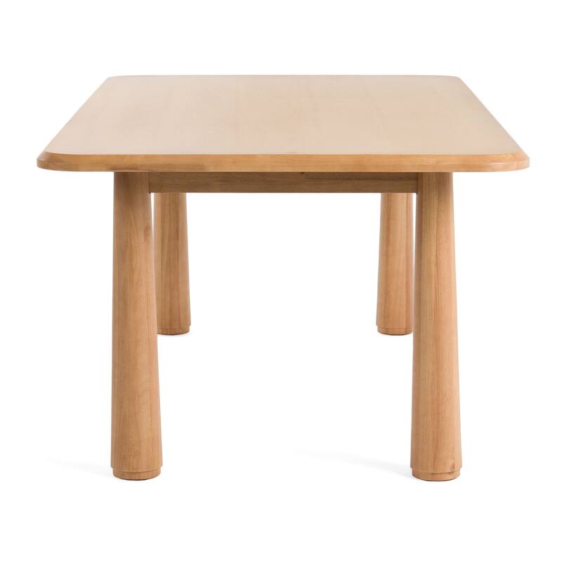 Modrest Rhea Modern 87" Natural Acacia Rectangular Dining Table - Beige