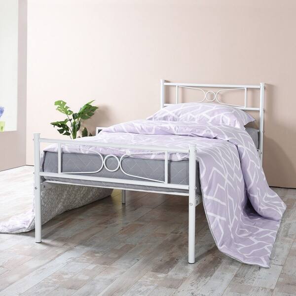 Easy To Set Up Metal Bed Frame Platform Mattress Foundation Easy To Set Up Metal Bed Frame