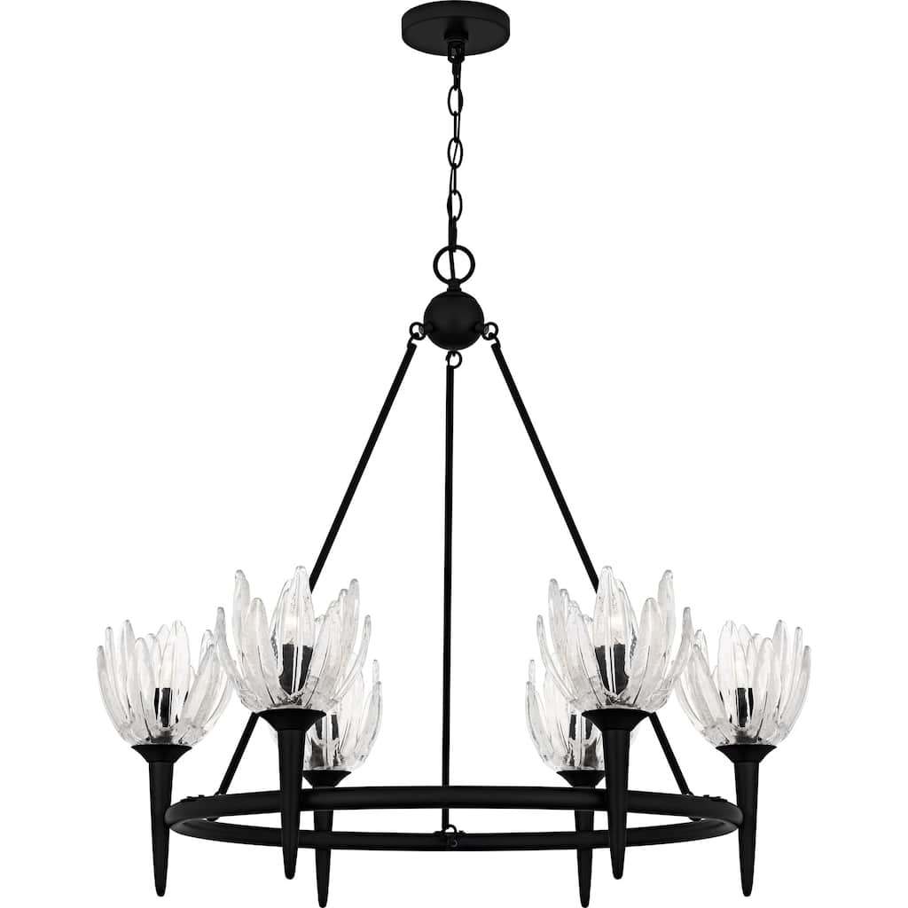 Shea 6-Light Matte Black Chandelier