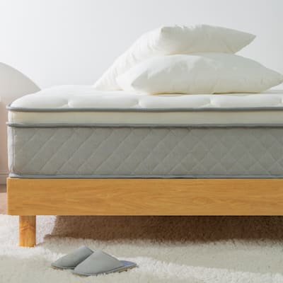14 Inch Breathable Cool Cover Memory Foam Individual Pocket Spring Hybrid Mattress