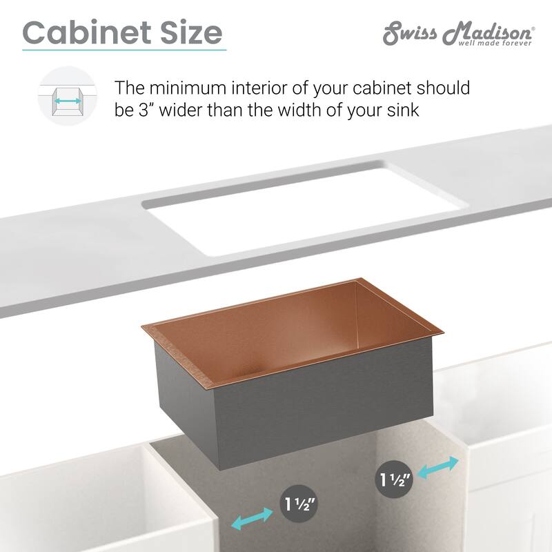 Tourner 26 x 18 Stainless Steel, Single Basin, Undermount Kitchen Sink