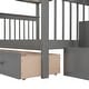 preview thumbnail 9 of 9, Full-Over-Full Stairway Wood Bunk Bed with Drawer,With Set Of Stairs,Storage and Guard Rail for Bedroom,Gray