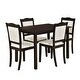 preview thumbnail 38 of 38, Modern Style Kitchen Dining Set Rectangular Table with Upholstered Chairs