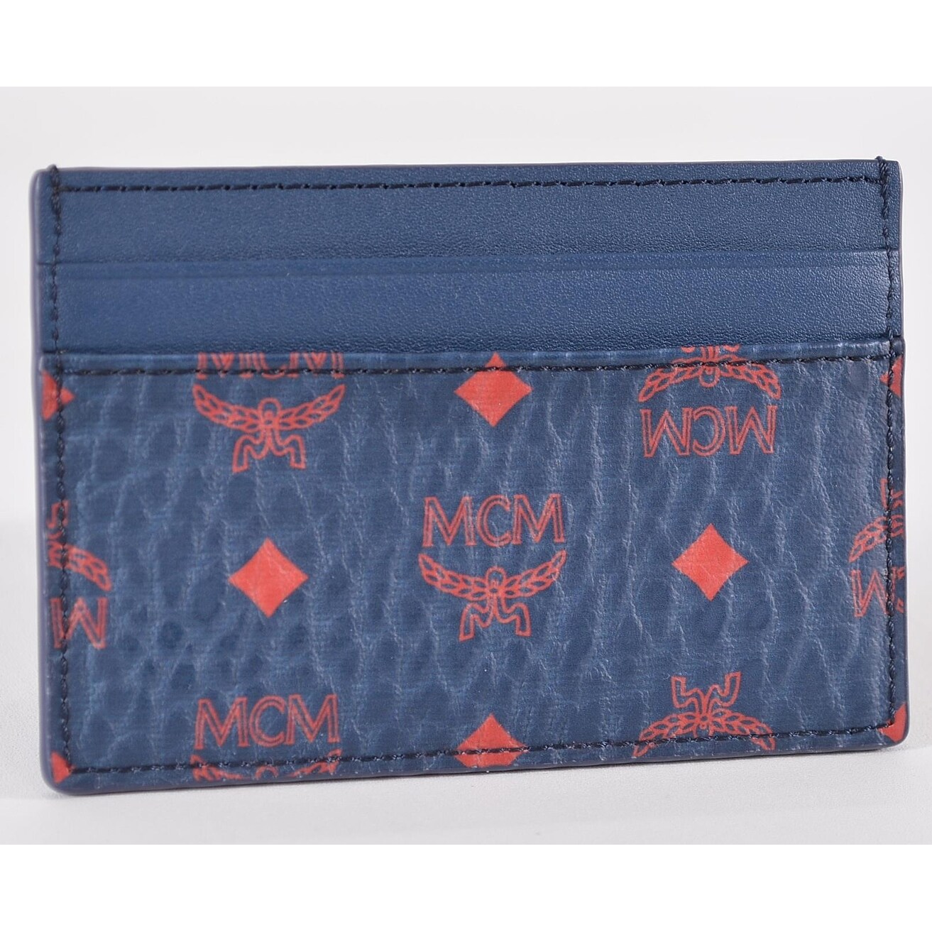 mcm blue wallet