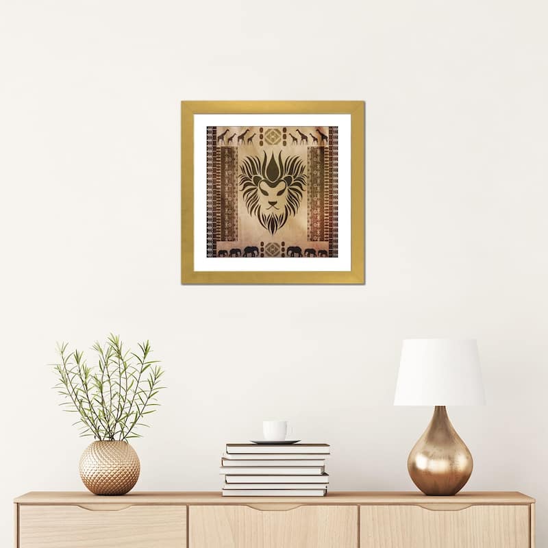 iCanvas "King of Africa" by Unknown Artist