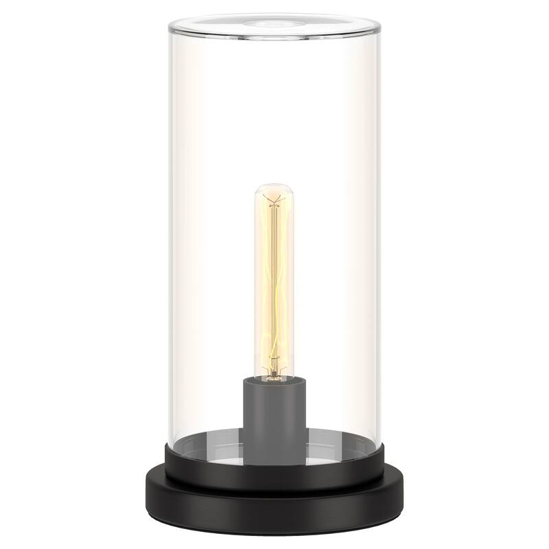 Perabo 13" Tall Uplight Table Lamp with Glass Shade - 13" Tall