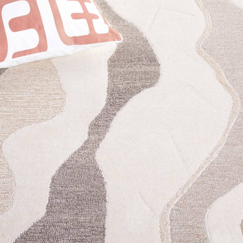 SAFAVIEH Handmade Rodeo Drive Shaniya Mid-Century Modern Wool Rug