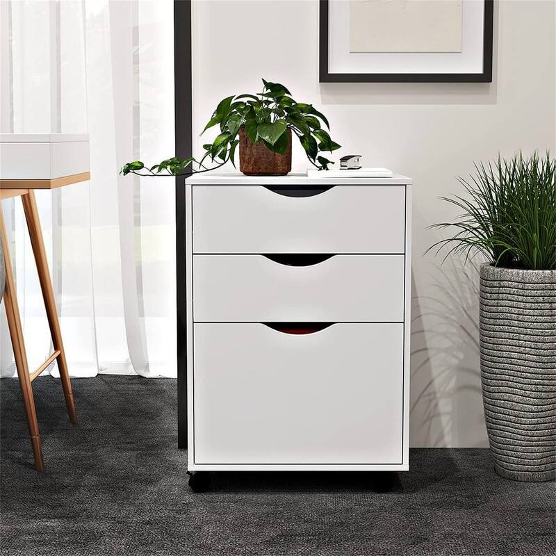 3 Drawers Storage Cabinet - 15.5"D x 18.1"W x 24"H