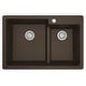 preview thumbnail 56 of 60, Karran 33" Top Mount Large/Small Bowl Quartz Kitchen Sink Kit - 33" x 22" x 9"