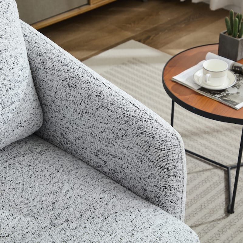 GDFStudio - Clara Chenille Swivel Accent Chair with Sleek Modern Design and Plush Cushioning - 31.5"W
