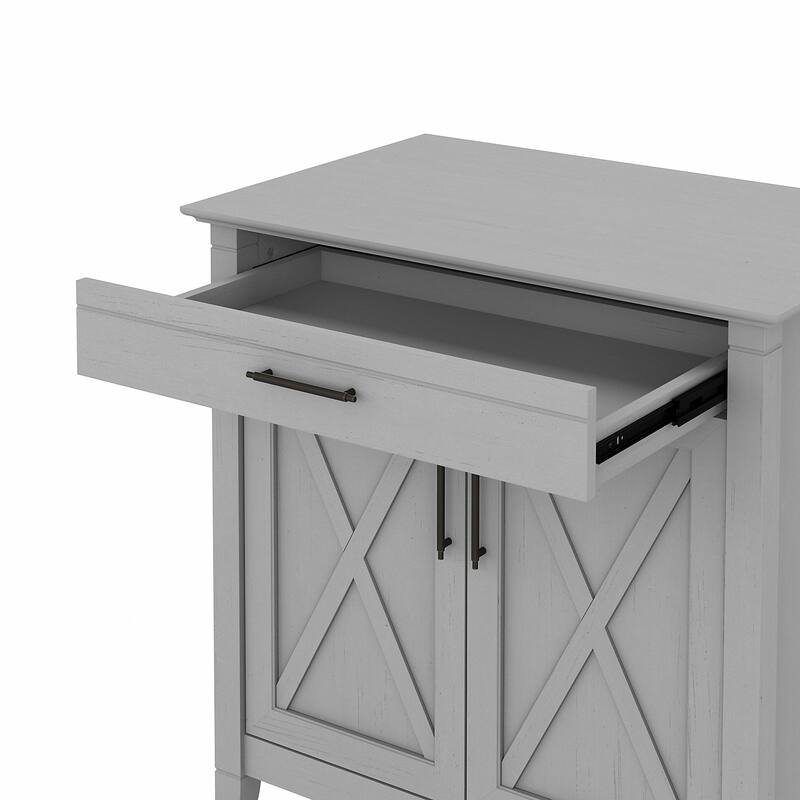 Key West Secretary Desk with Storage Cabinet by Bush Furniture