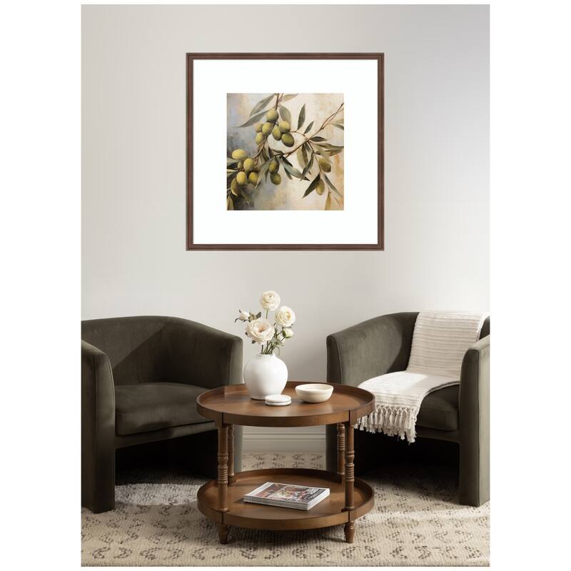 Kate and Laurel Olive Tree by The Creative Bunch Studio Framed Wall Art Print