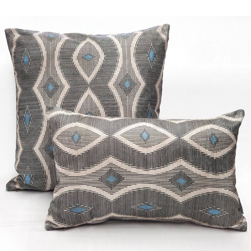 Desmond Blue Diamond 12x20 Throw Pillow