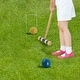 preview thumbnail 5 of 7, GSE™ Classic 6-Player Croquet Set with 6 Mallets & Croquet Balls, 9 Wickets, 2 Stakes and a Carrying Case - Croquet Set