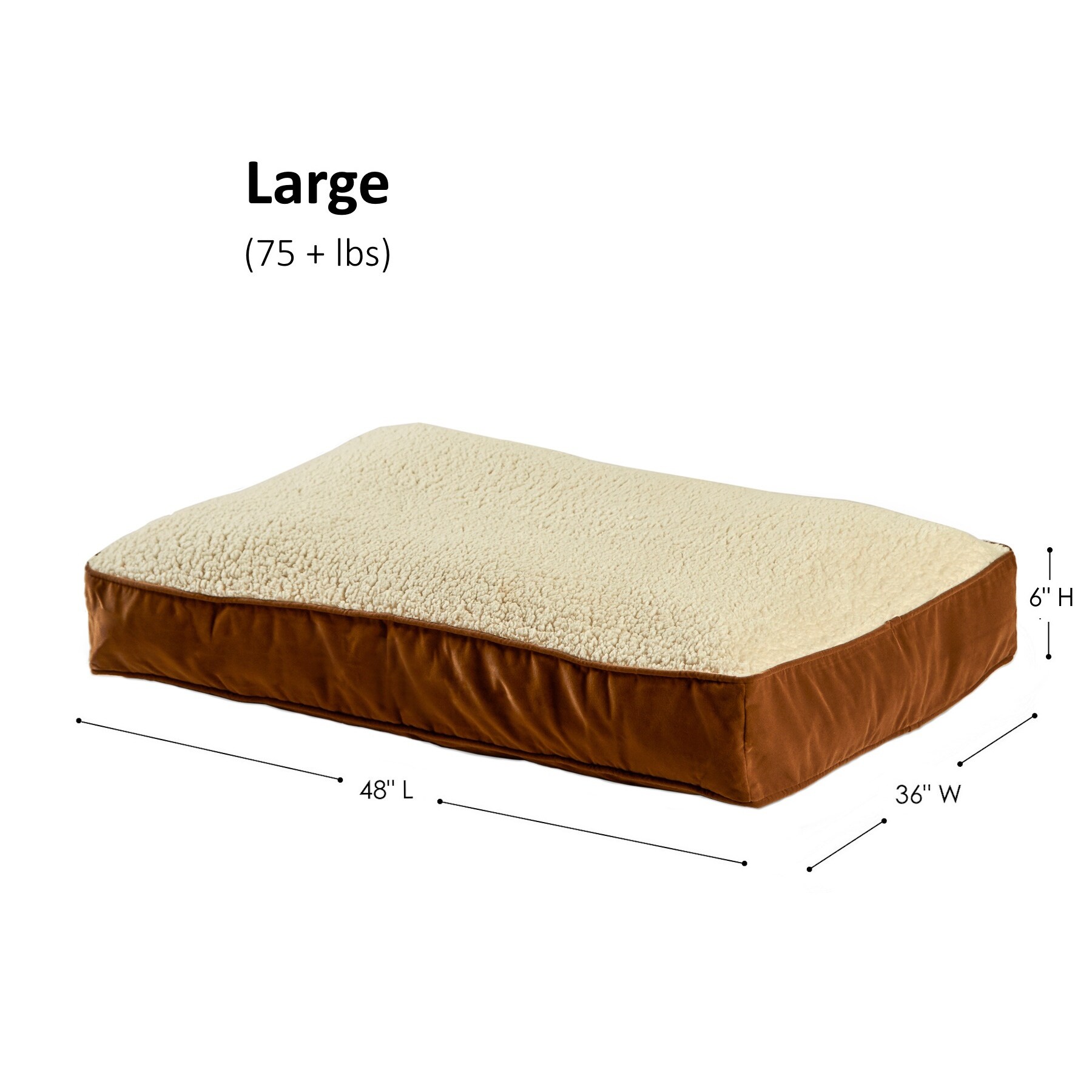 Happy Hounds Buster Sherpa Latte Dog Bed On Sale Overstock