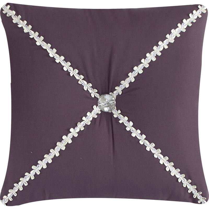 Nanshing Violet Glam Floral 7 Piece Comforter Set