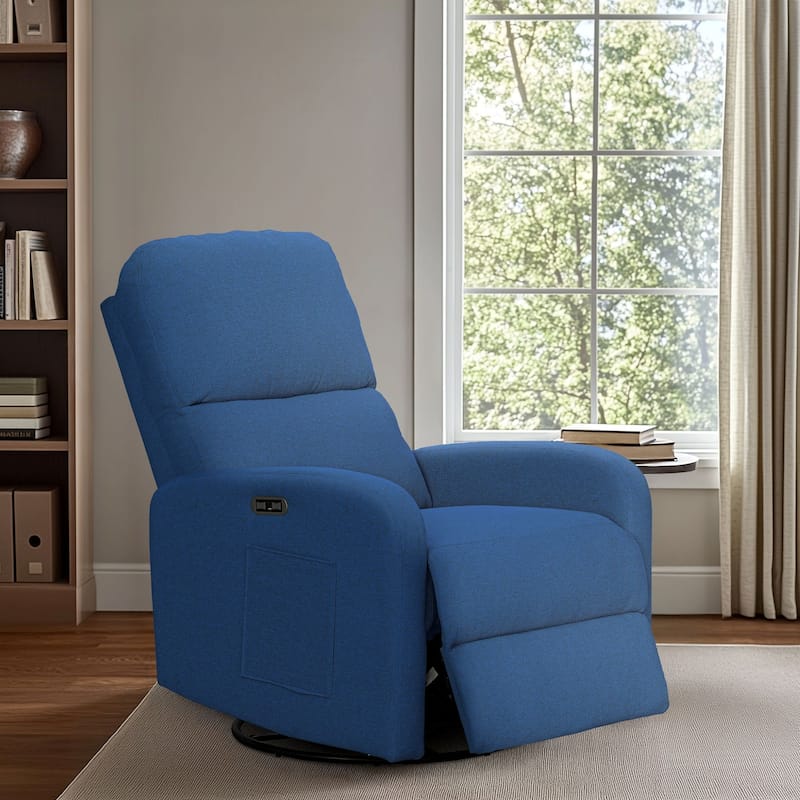 INK+IVY Dakota Power Recliner 3-in-1 with Swivel, Glider, USB Ports