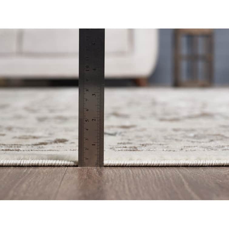 Traditional Cream/Beige Oriental Area Rug