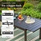 preview thumbnail 3 of 41, MAISON ARTS 7 / 9- Piece Outdoor Patio Dining Set, 1 Expandable Metal Table & 6 / 8 Textilene Chairs