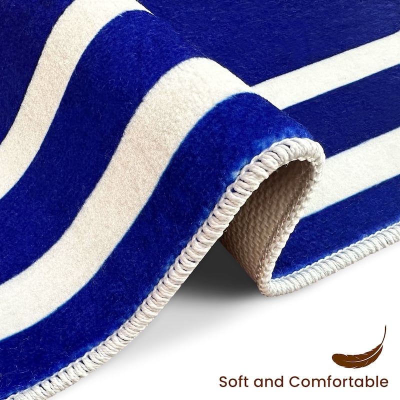 SussexHome Washable Ultra Thin Laundry Room Rug Runner - 20" x 59"
