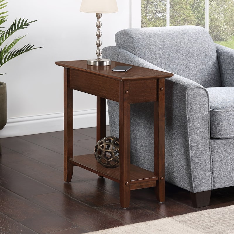 Compact End Table with Built In Magazine Rack, C Frame Design for Easy Sofa Placement and Convenient Living Room Use - 23