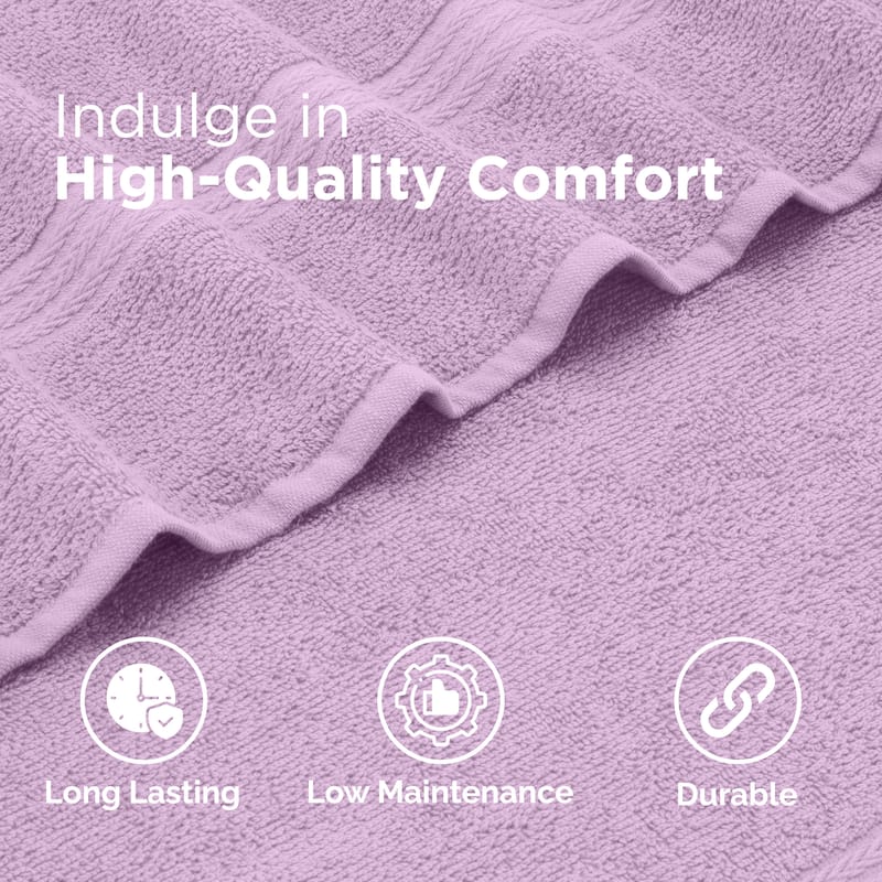 Superior Miami 100% Cotton 6-Piece Towel Set - Lightweight & Quick Drying