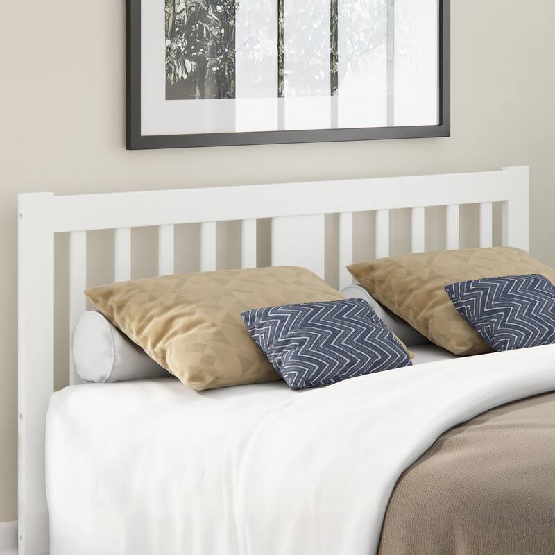 AFI Tahoe Slatted Wood Headboard - White - Queen